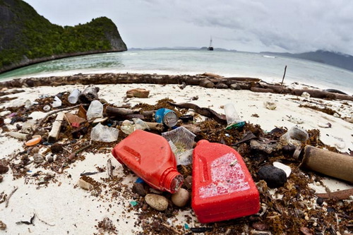 К берегам США дрейфует остров мусора